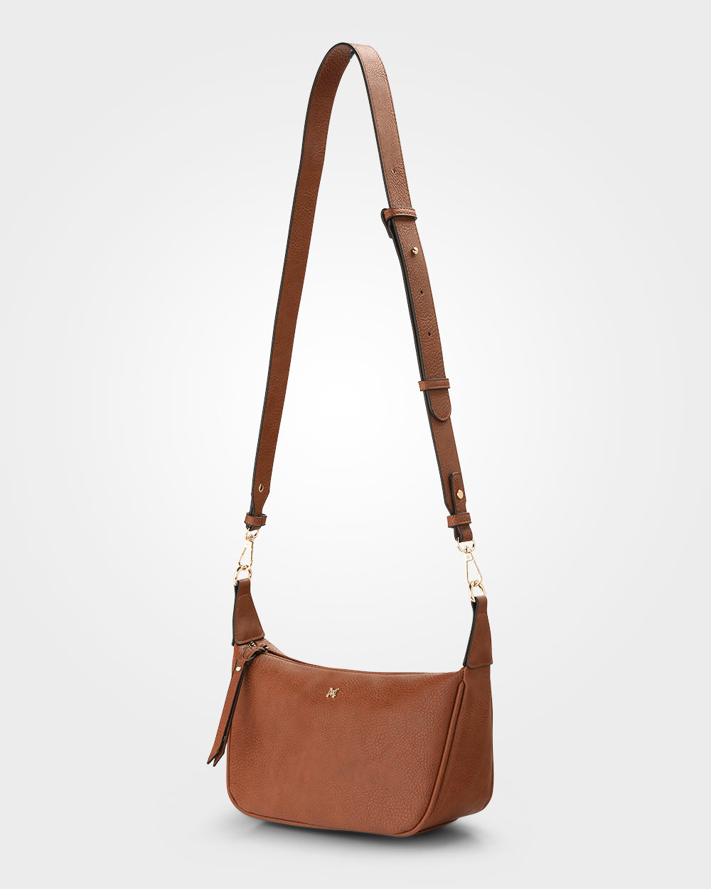 Ella Zip Top Crossbody Bag With Plait Zip Puller Detail-Handbags-PEROZ Accessories