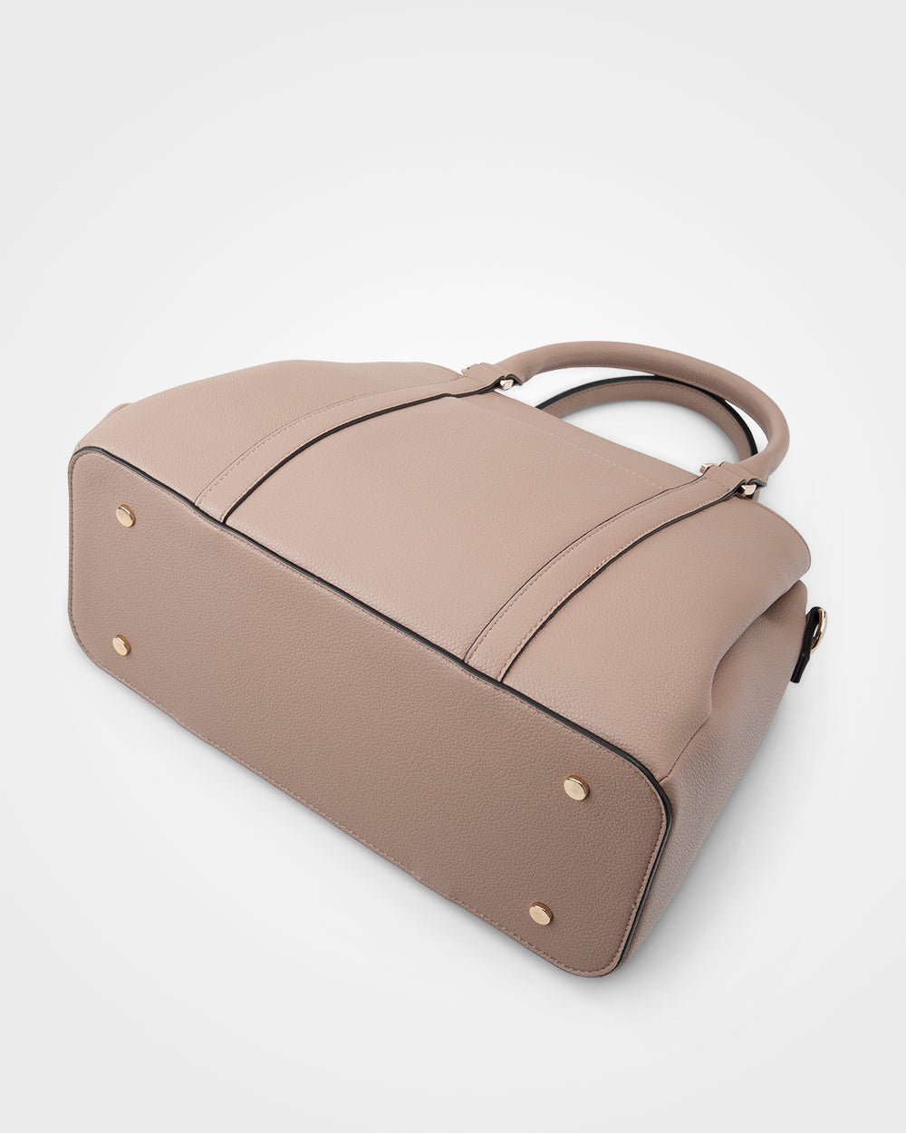 Patricia Medium Zip Top Satchel With 3 Compartments and Webbing Crossbody Strap-Handbags-PEROZ Accessories