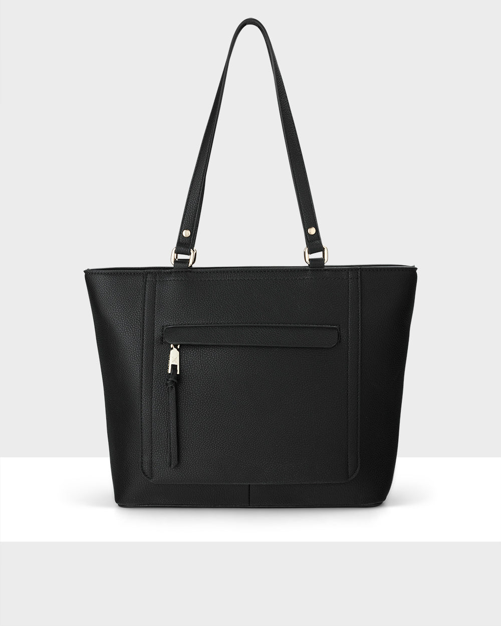 Roxanne Medium Tote With Front Zip Pocket-Handbags-PEROZ Accessories