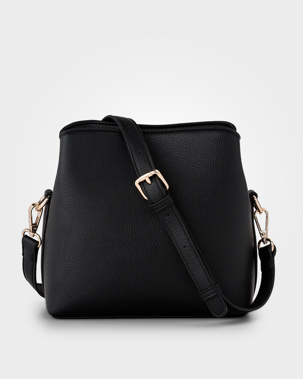 Danni Small 3 Compartment Bucket Crossbody Bag-Handbags-PEROZ Accessories