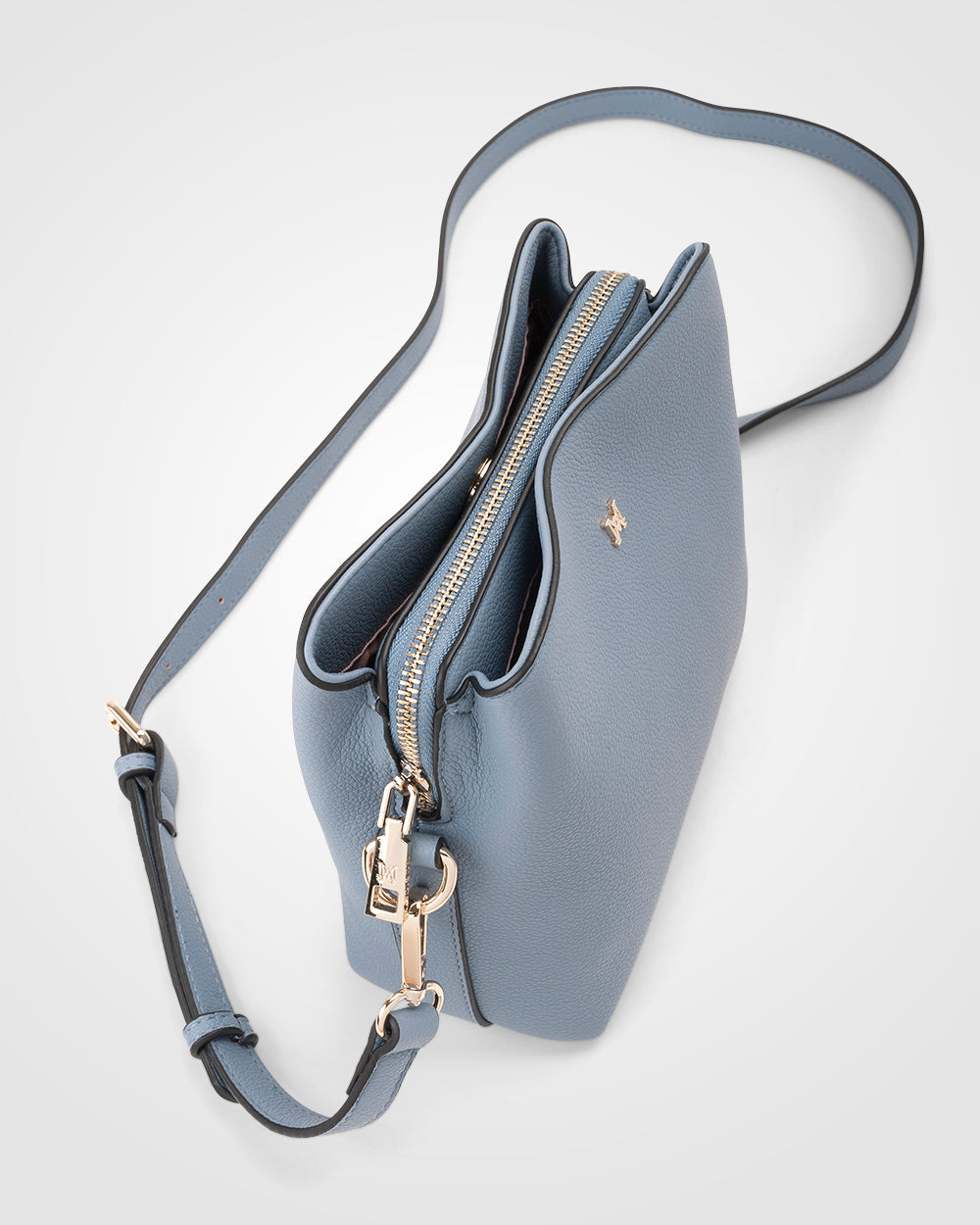 Danni Small 3 Compartment Bucket Crossbody Bag-Handbags-PEROZ Accessories