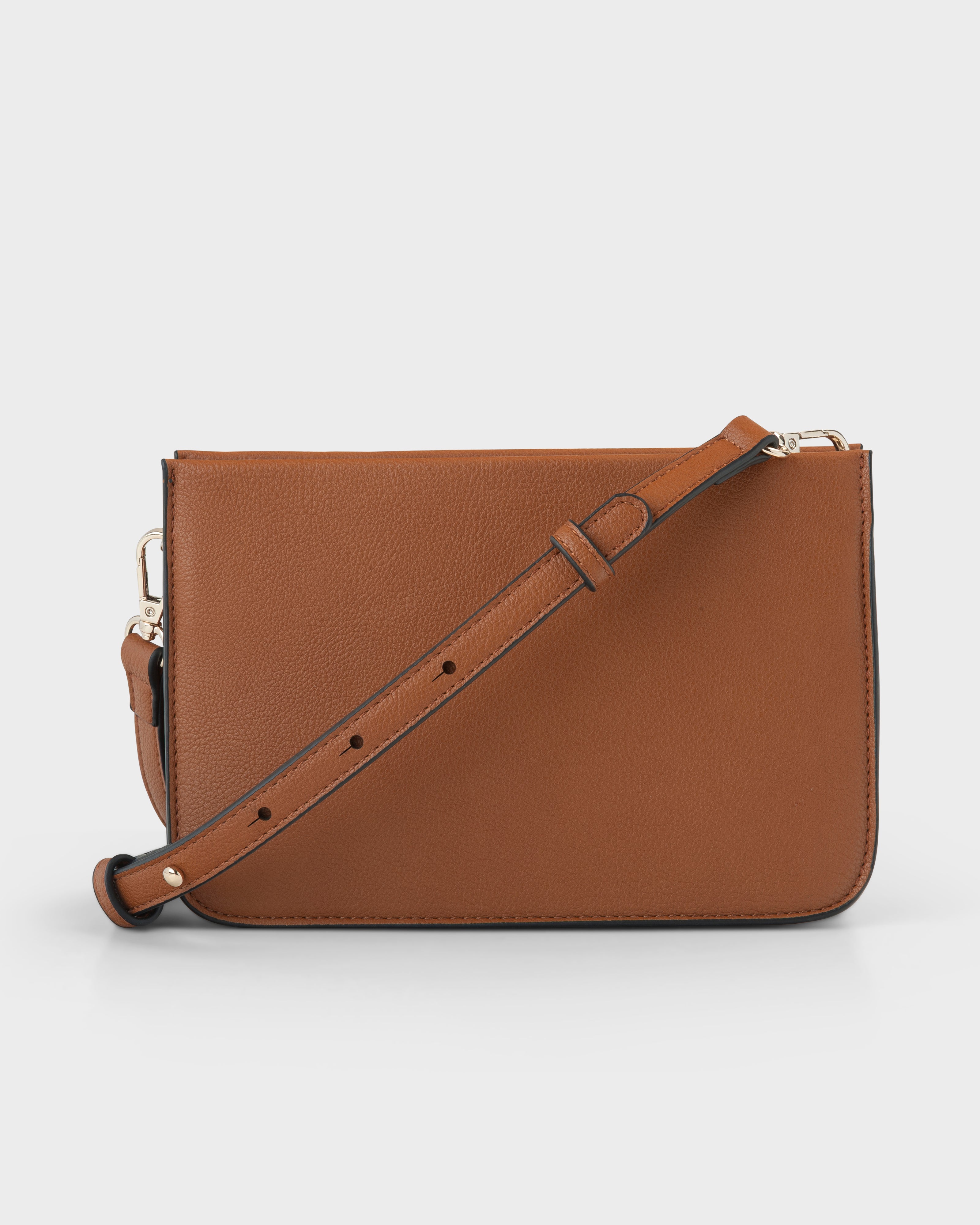 Lucinda Zip Top Convertible Chain & Crossbody Bag-Handbags-PEROZ Accessories