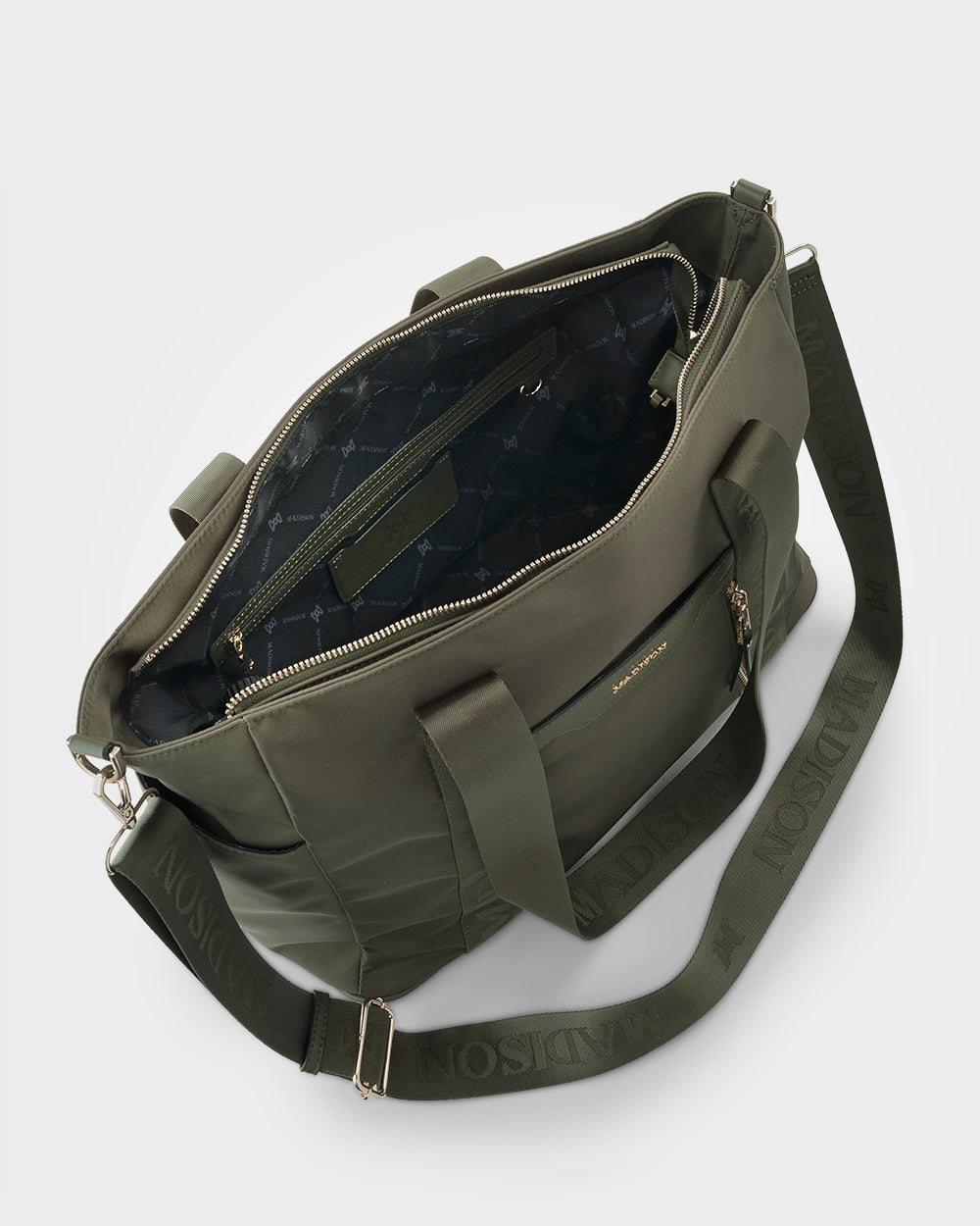 Anita Large Nylon Baby Bag With Change Mat, Stroller Clips & Zip Pouch-Handbags-PEROZ Accessories