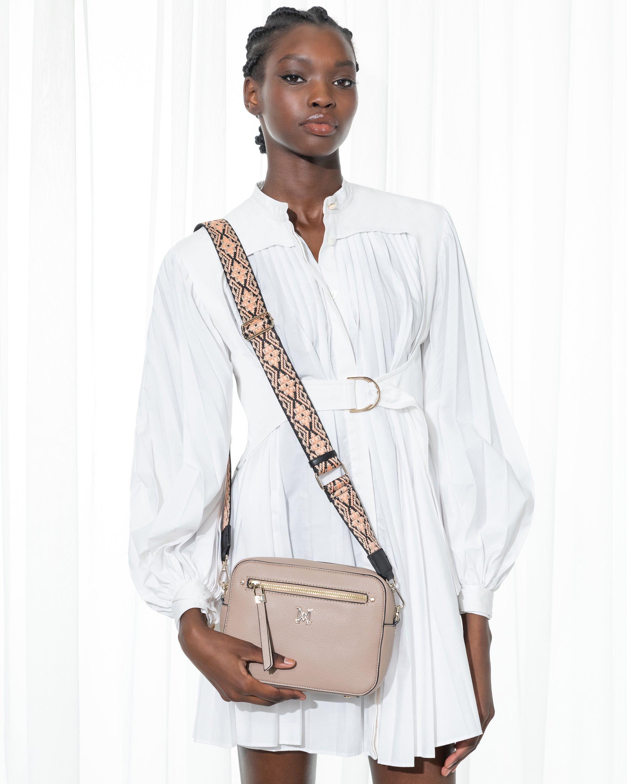 Molly Camera Crossbody Bag + Aztec Bag Strap-PEROZ Accessories