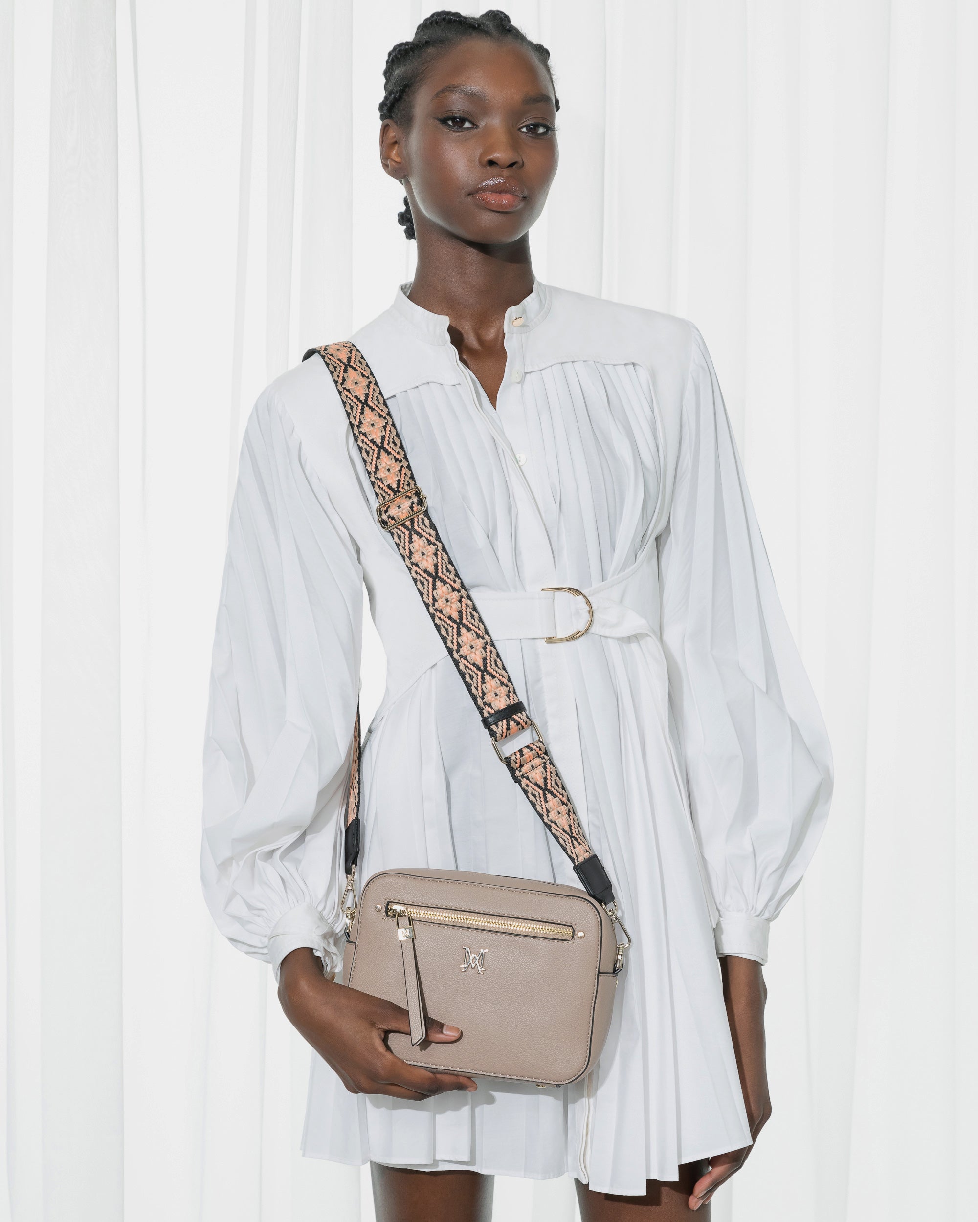 Molly Camera Crossbody Bag + Aztec Bag Strap-Camera Crossbody Bags-PEROZ Accessories