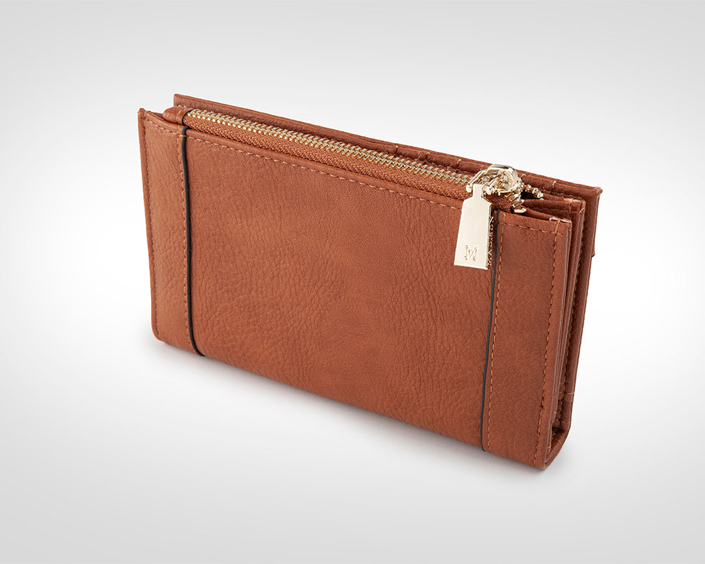 Lexi Medium Bi-Fold Zip Wallet-PEROZ Accessories
