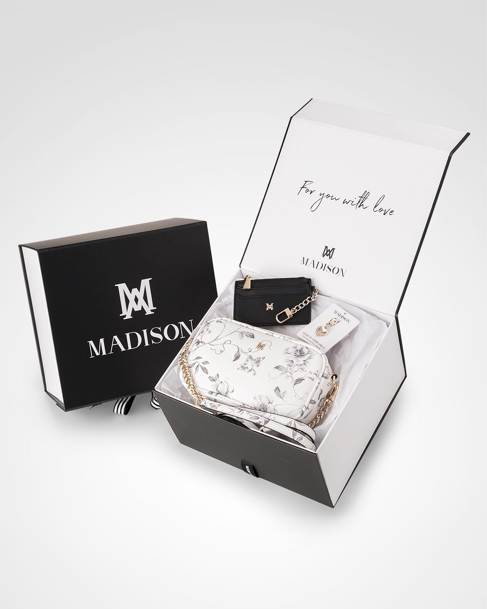Mini Monica 3 Piece Giftbox - Handbag, Cardholder & Personalisation Charm-PEROZ Accessories