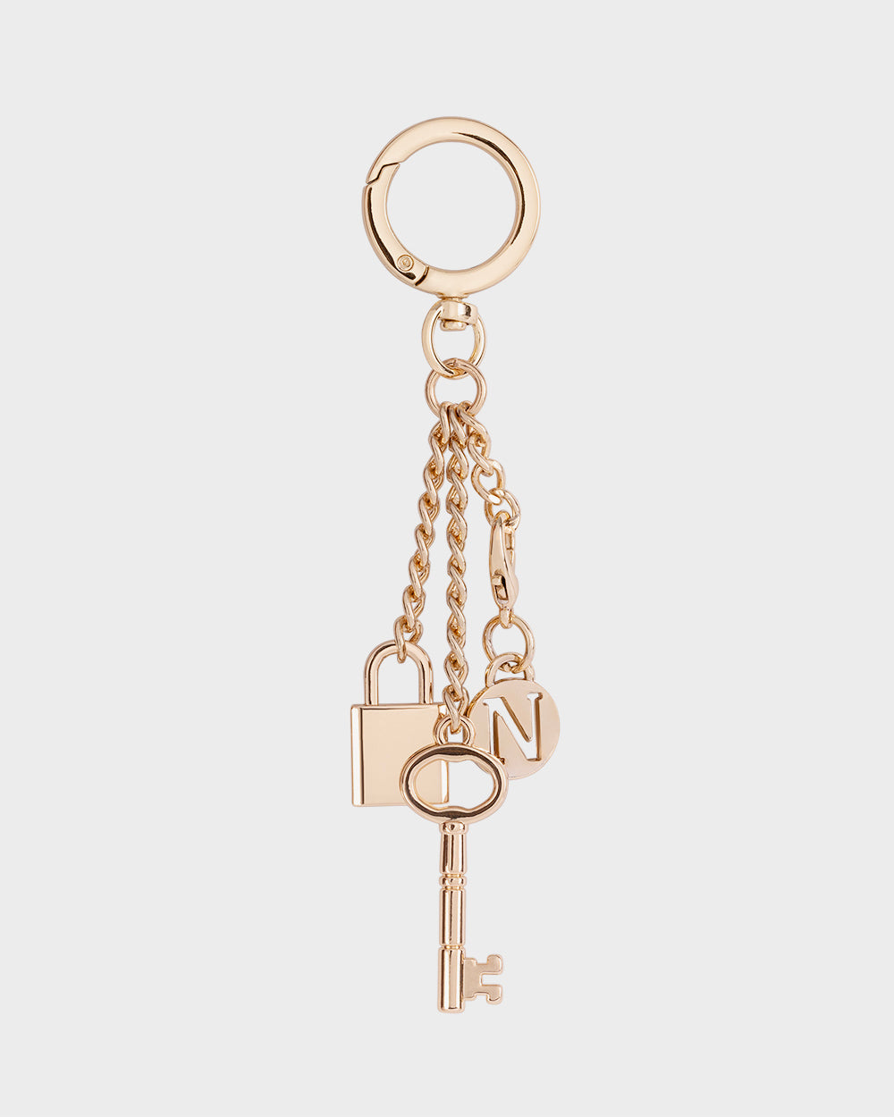 Padlock & Key Bag Charm Keychain-Accessories-PEROZ Accessories