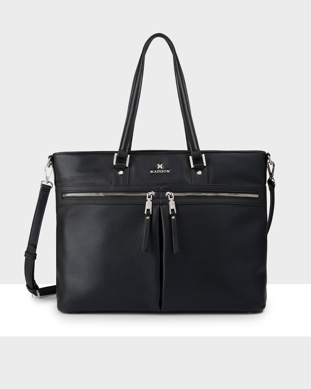 Trish Laptop Tote Work Bag With Crossbody Strap-Handbags-PEROZ Accessories