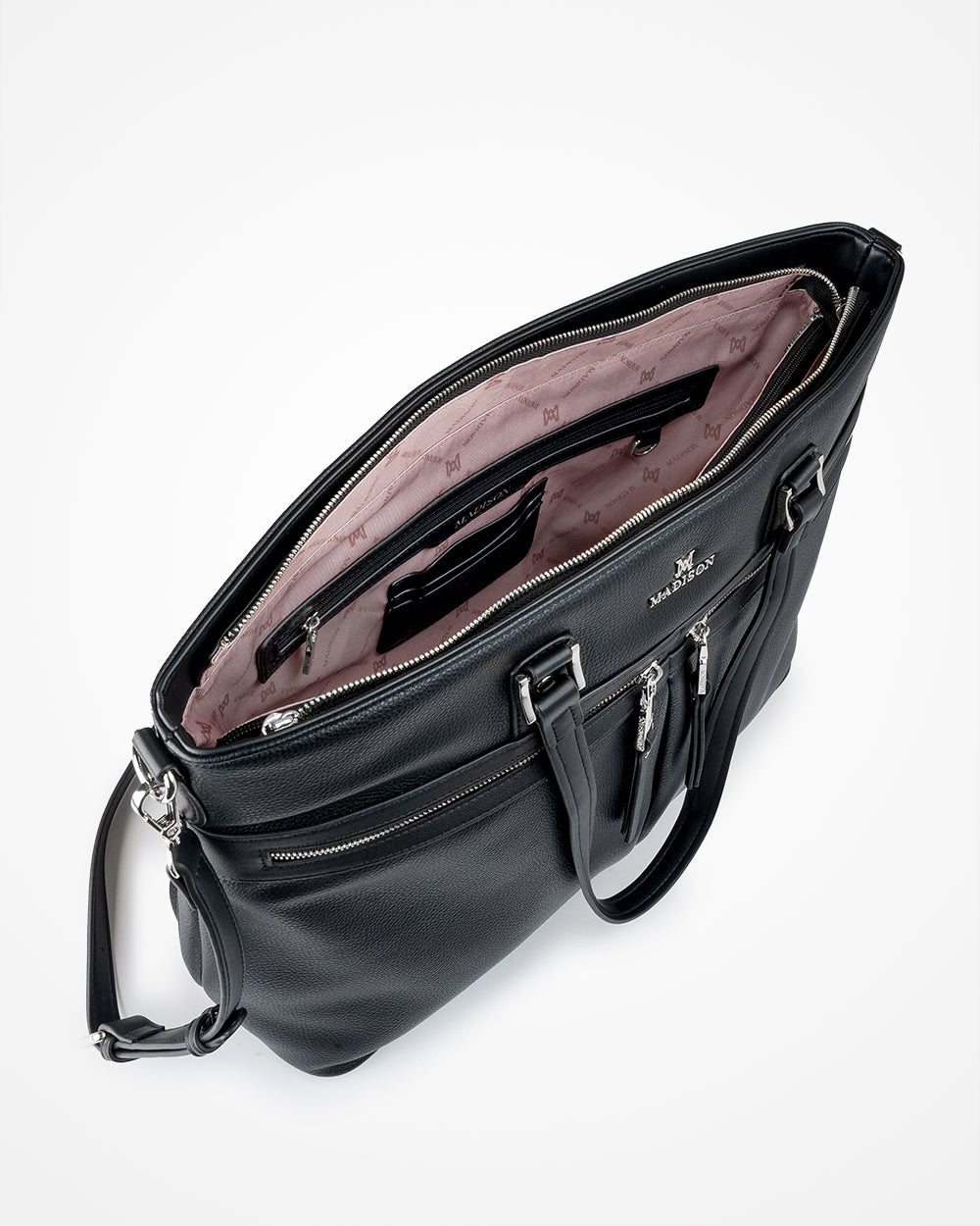 Trish Laptop Tote Work Bag With Crossbody Strap-Handbags-PEROZ Accessories