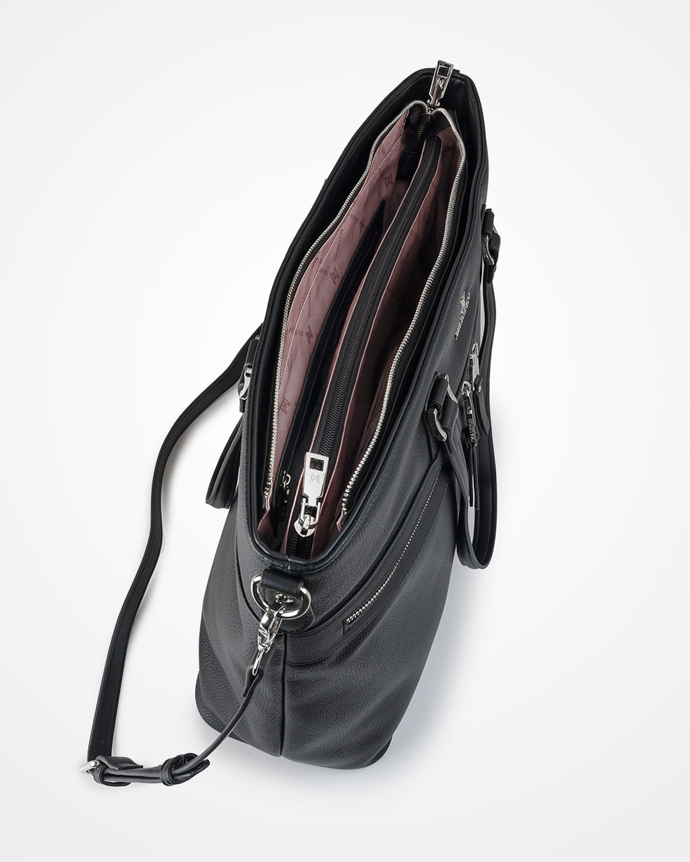 Trish Laptop Tote Work Bag With Crossbody Strap-Handbags-PEROZ Accessories