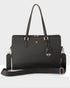 Sheree Laptop Tote Work Bag With Monogram Crossbody Strap-Handbags-PEROZ Accessories