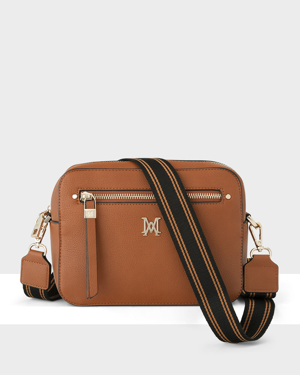 Molly Camera Crossbody Bag + Stripe Bag Strap-Handbags-PEROZ Accessories