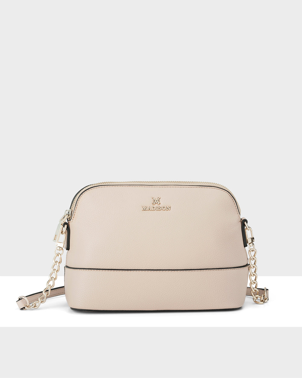 Salli Curve Zip Top Crossbody Bag-Crossbody Bags-PEROZ Accessories