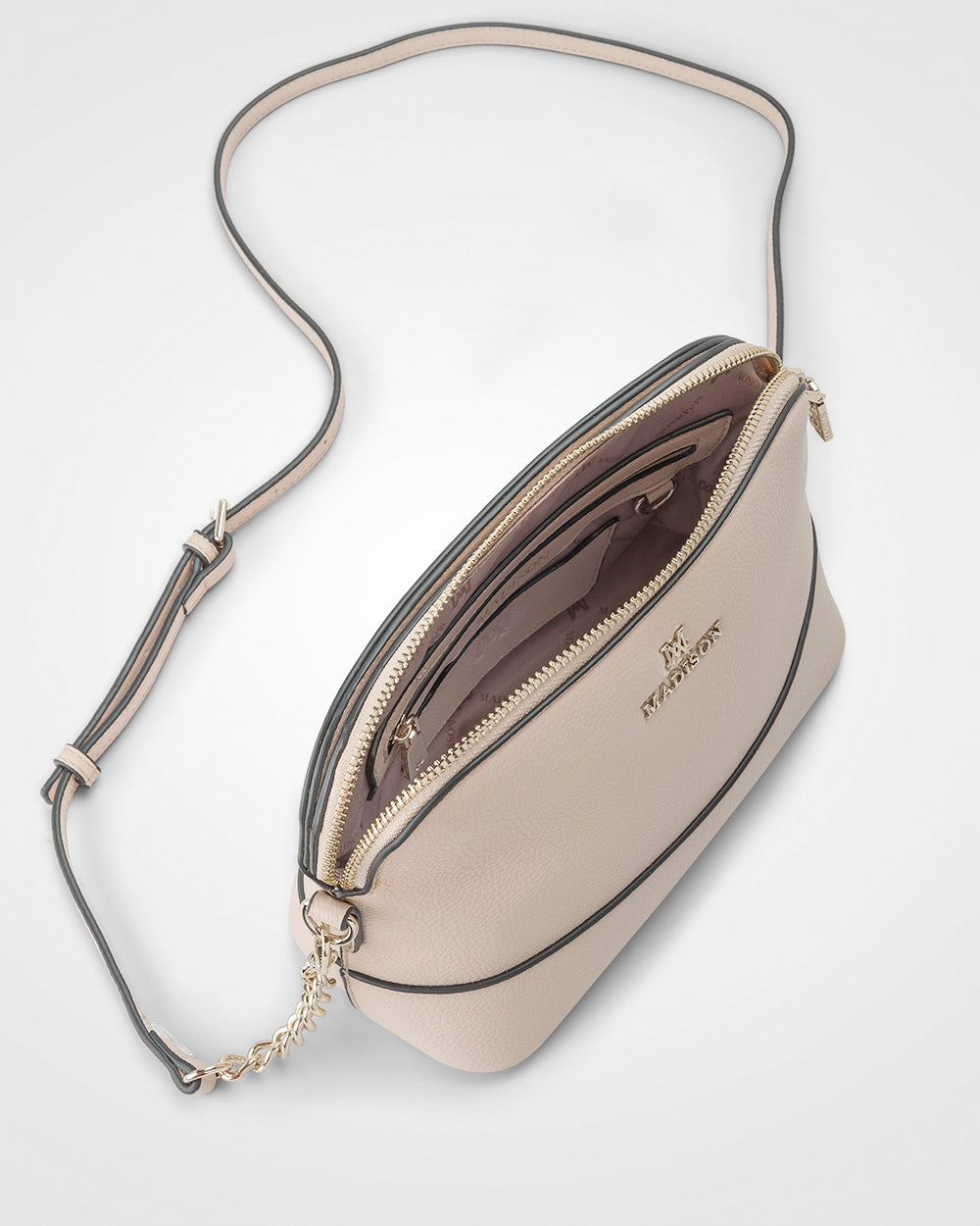 Salli Curve Zip Top Crossbody Bag-Crossbody Bags-PEROZ Accessories