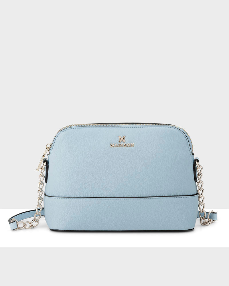 Salli Curve Zip Top Crossbody Bag-PEROZ Accessories