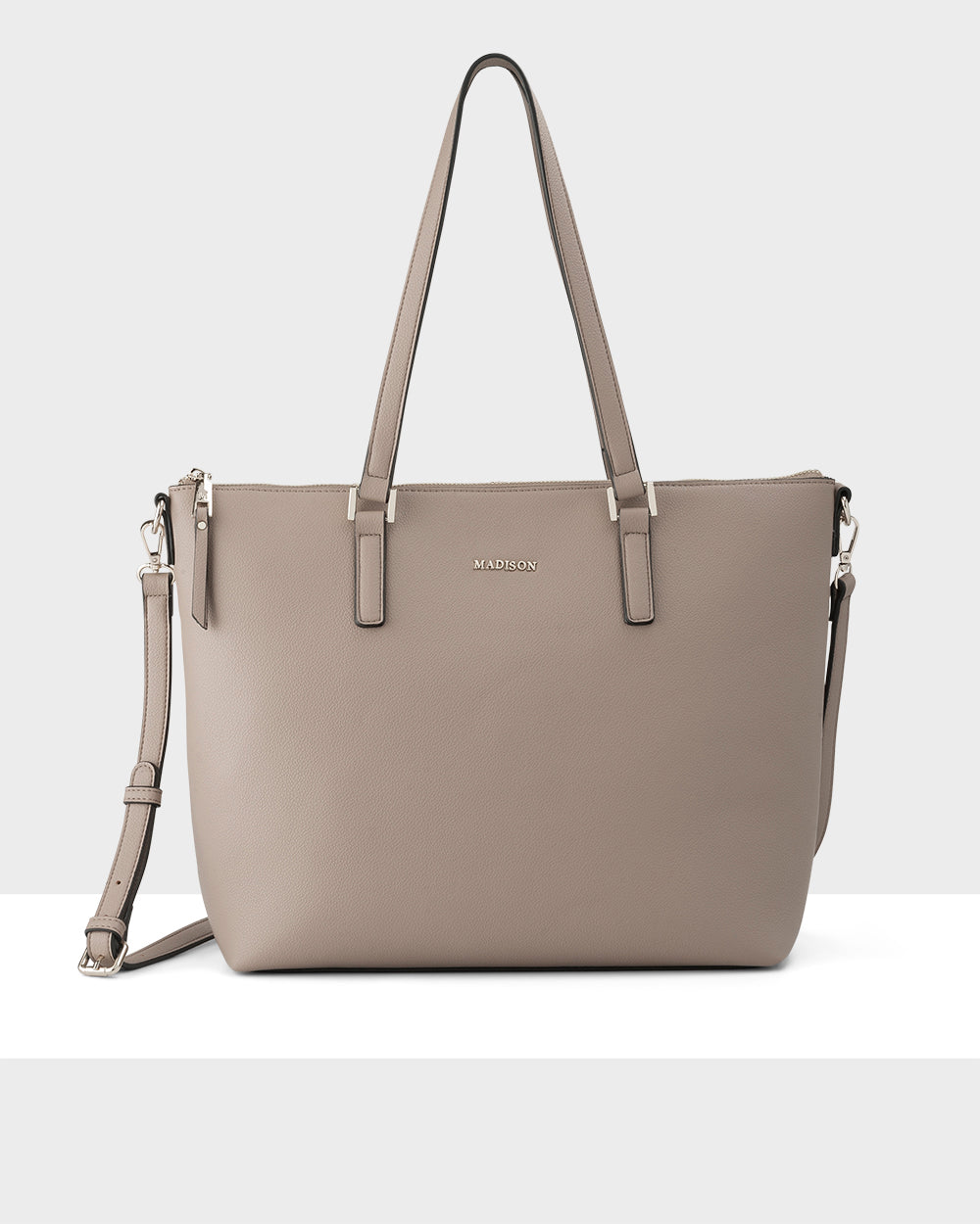 Inga Large Zip Top Tote Bag With Laptop Pocket-Handbags-PEROZ Accessories