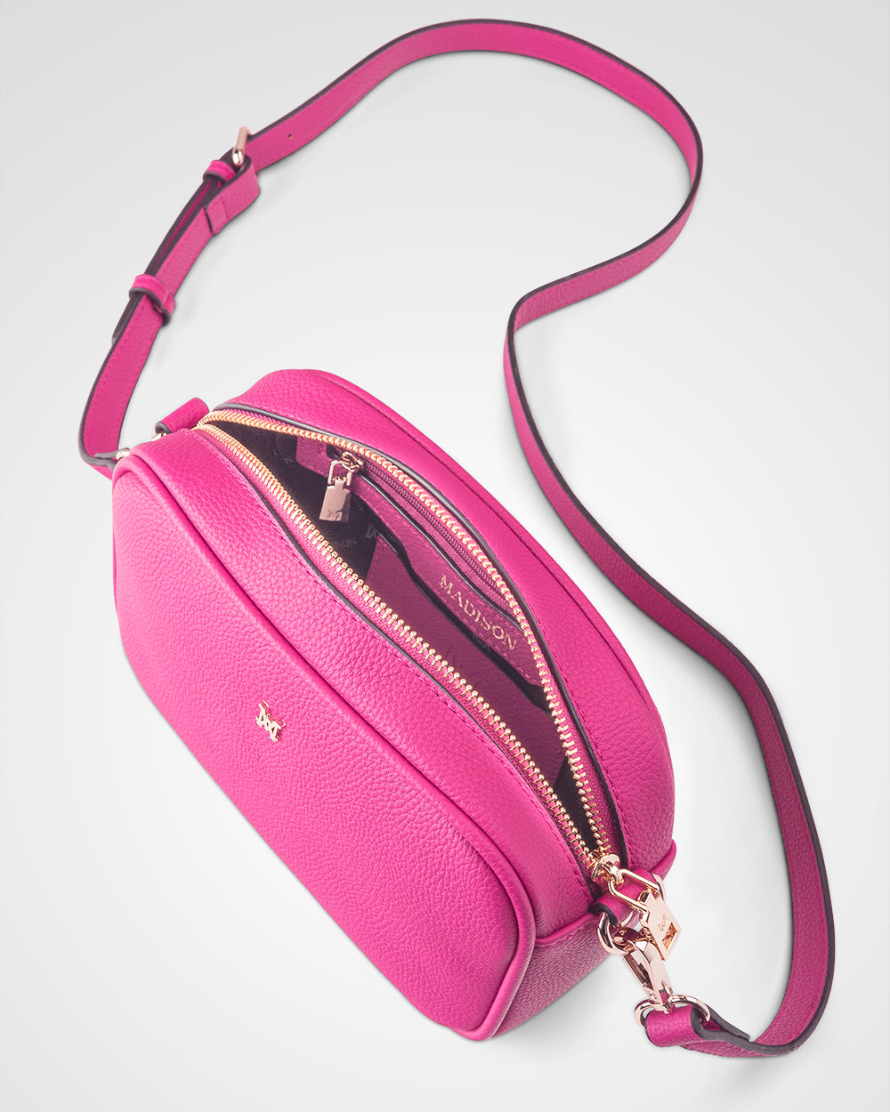 Monica Camera Crossbody Bag + Monogram Bag Strap-Handbags-PEROZ Accessories