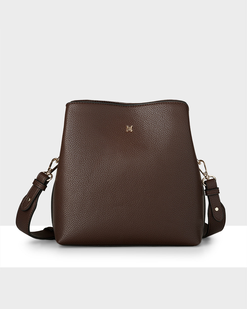 Joanie 3 Compartment Crossbody Bucket Bag-Crossbody Bags-PEROZ Accessories