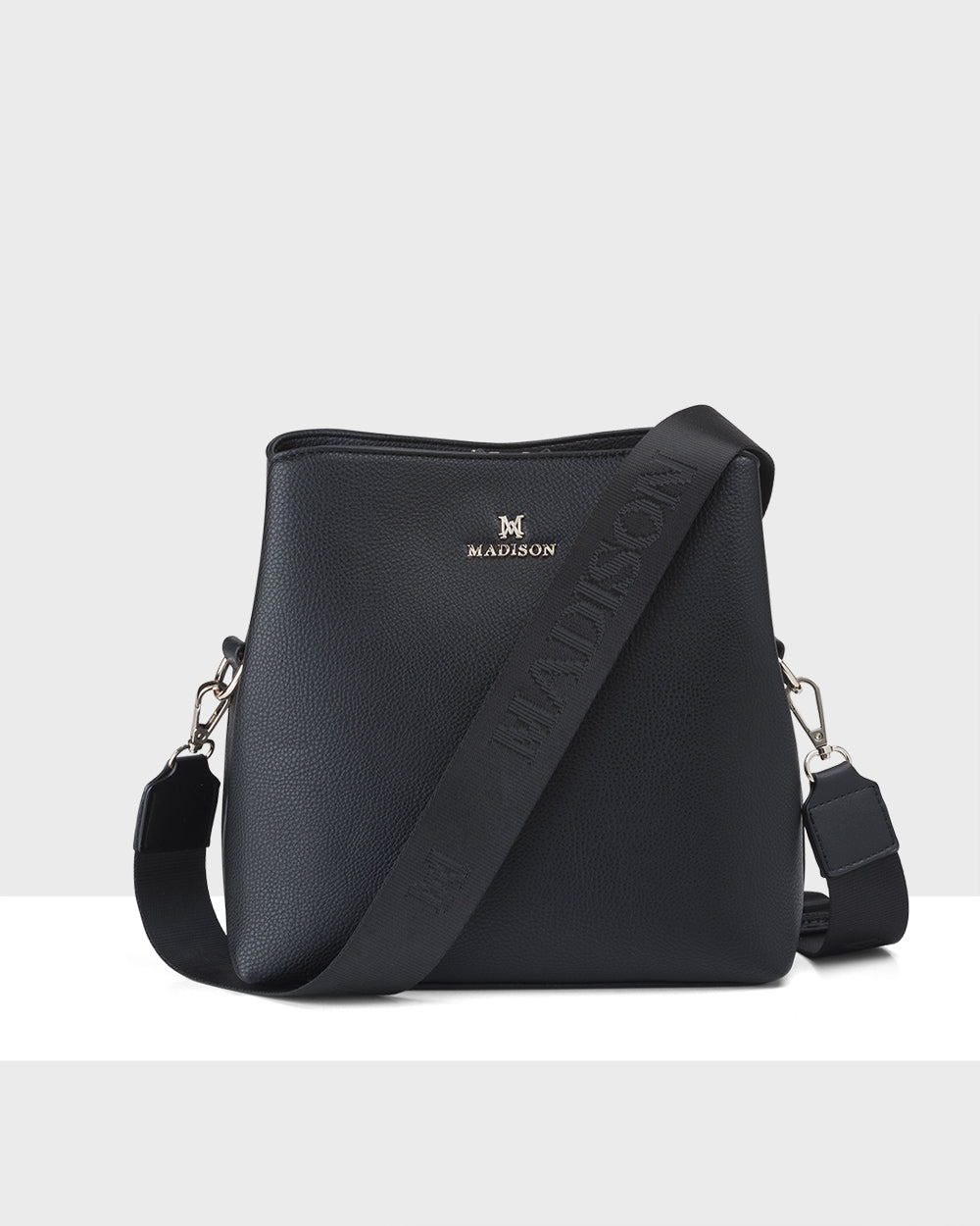 Joanie 3 Compartment Crossbody Bucket Bag + Monogram Bag Strap-PEROZ Accessories