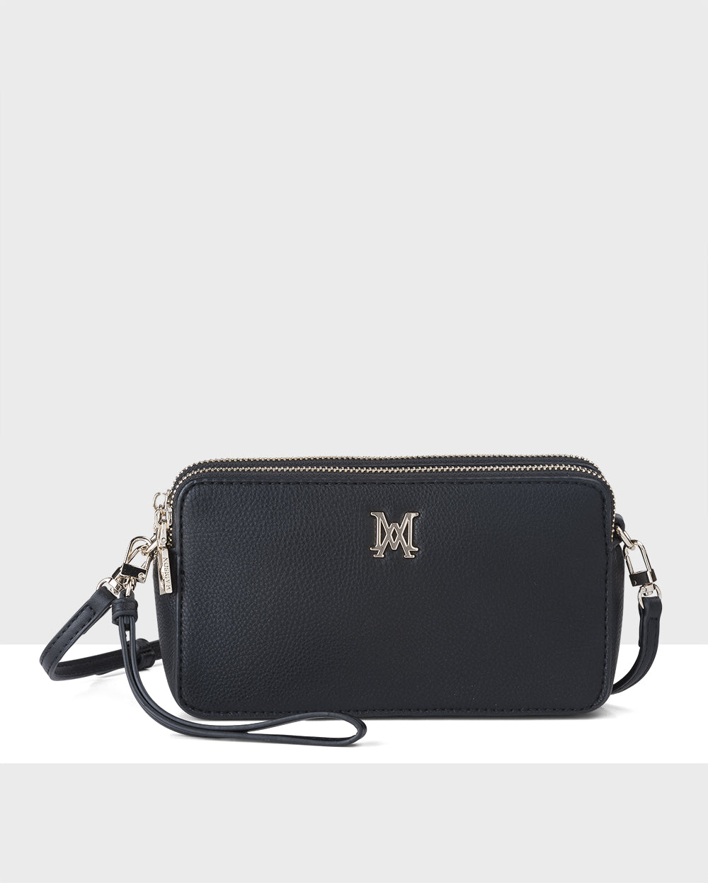 Zoe Slim Double Zip Camera Bag With Detachable Wrist Strap-PEROZ Accessories