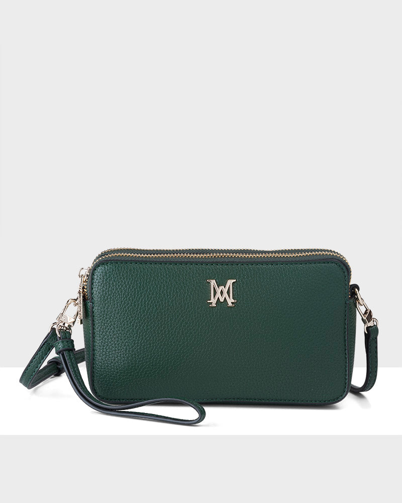 Zoe Slim Double Zip Camera Bag With Detachable Wrist Strap-PEROZ Accessories