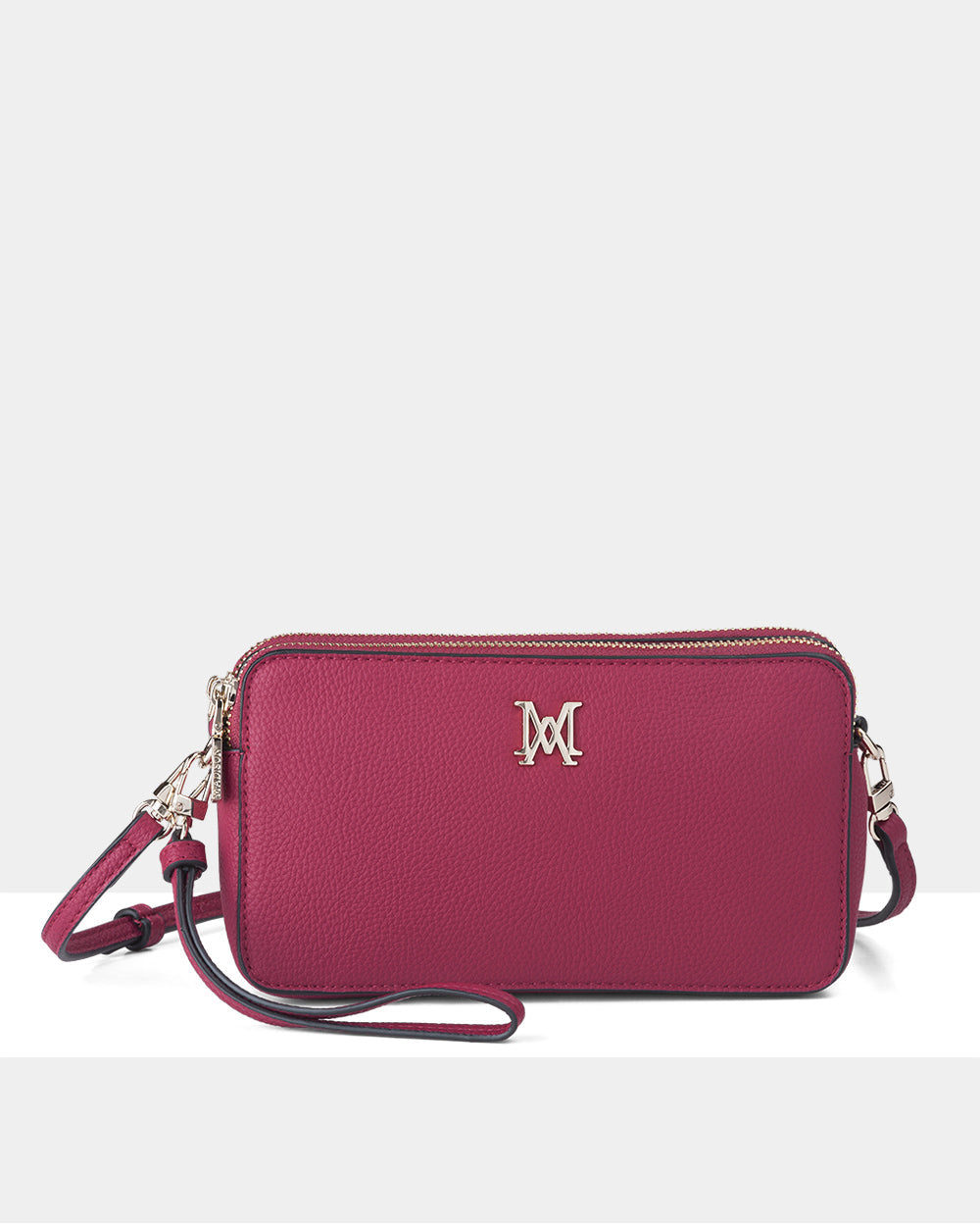 Zoe Slim Double Zip Camera Bag With Detachable Wrist Strap-PEROZ Accessories