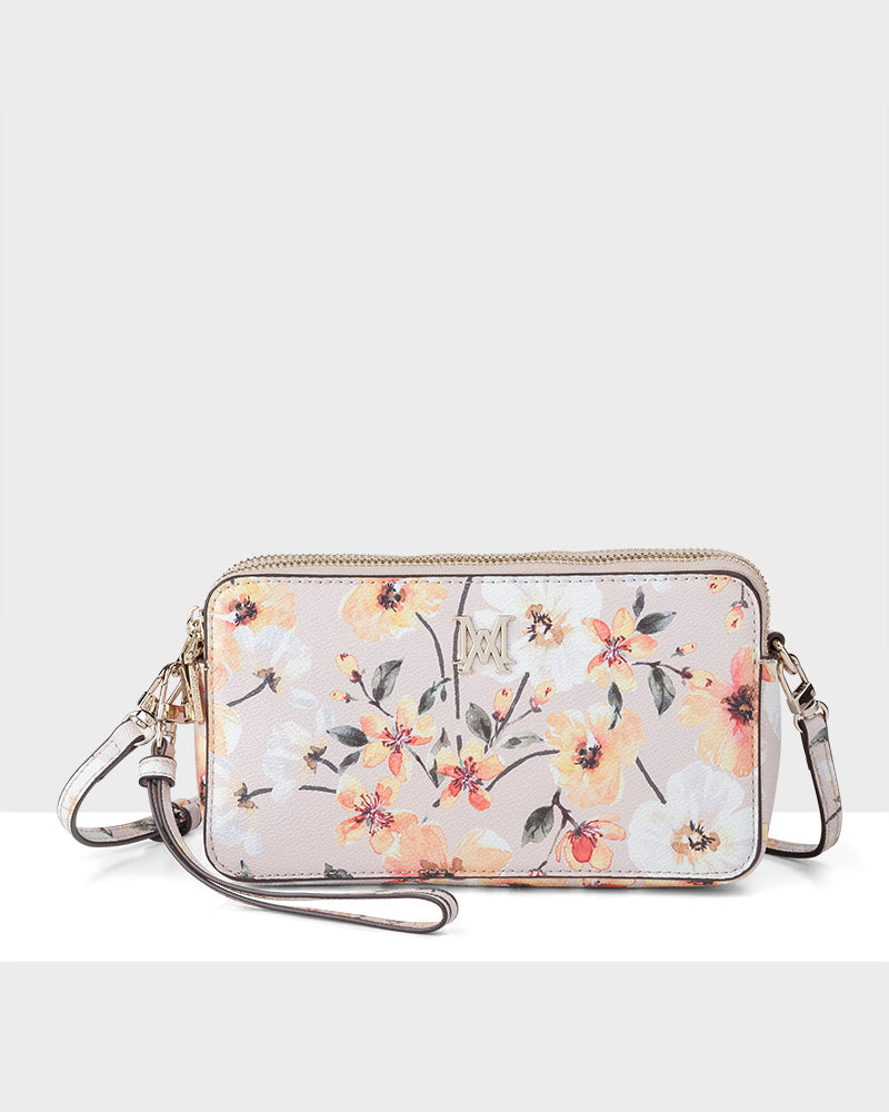 Zoe Slim Double Zip Camera Bag With Detachable Wrist Strap-PEROZ Accessories