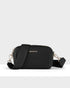 Maddie Double Zip Camera Crossbody Bag + Monogram Bag Strap-Handbags-PEROZ Accessories