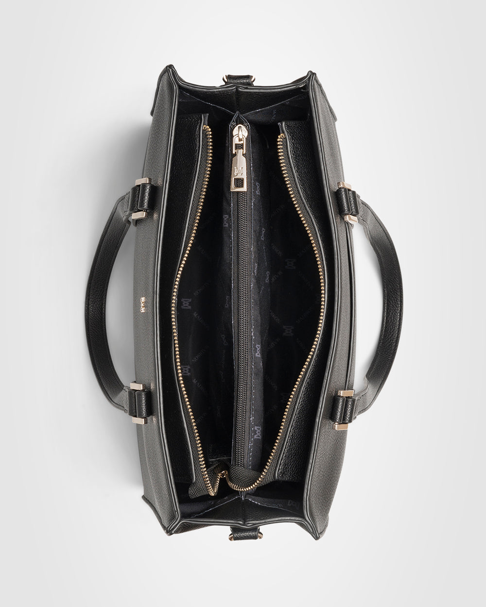 Riley Zip Top Rectangular Tote With Crossbody Strap-Handbags-PEROZ Accessories