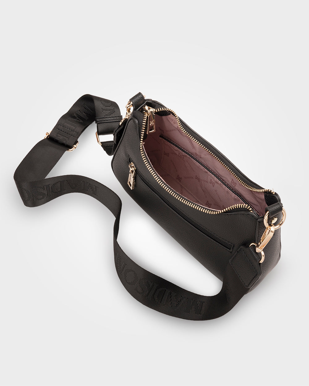 Jo Convertible Small Hobo Shoulder Bag With Monogram Crossbody Strap-Handbags-PEROZ Accessories