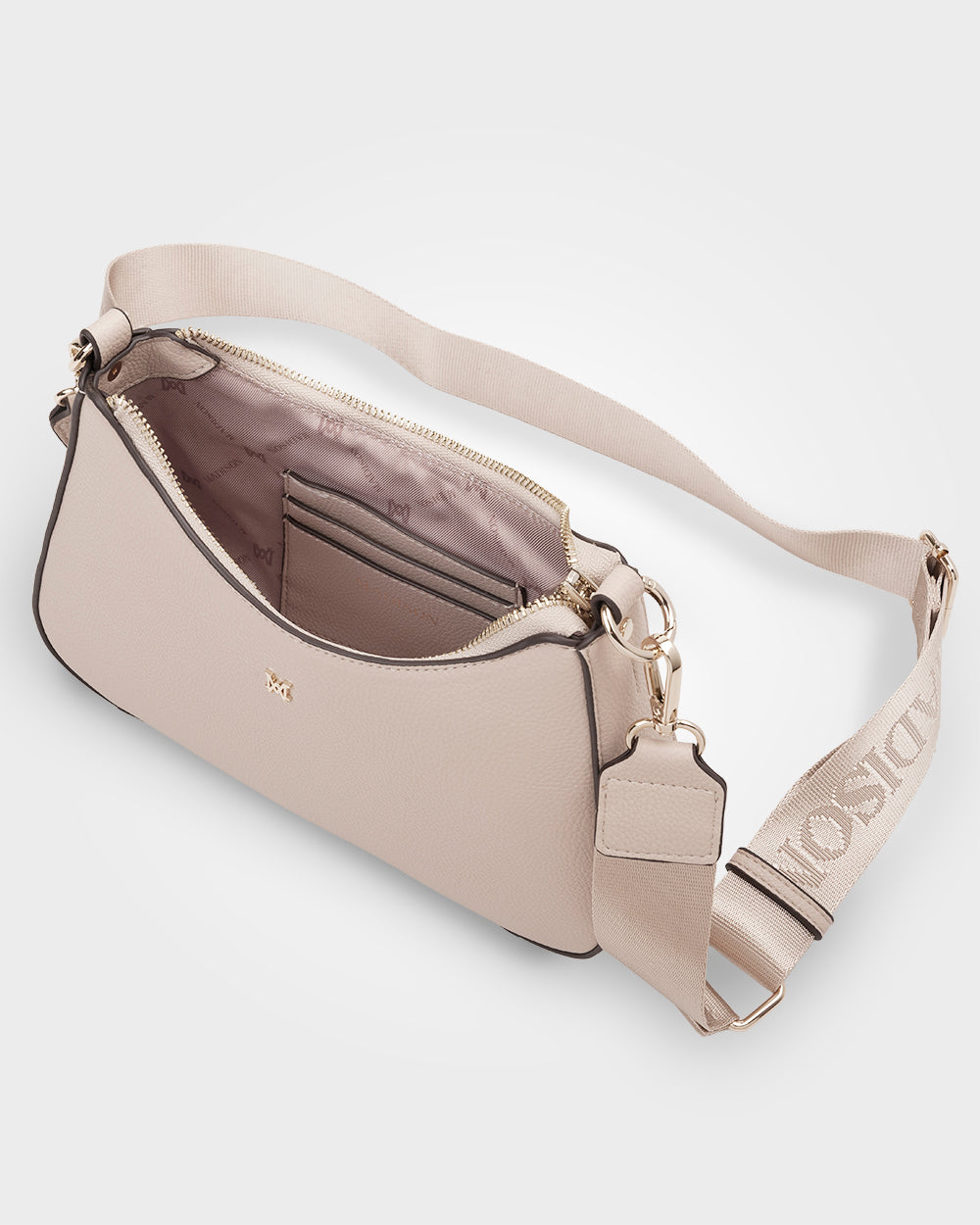 Jo Convertible Small Hobo Shoulder Bag With Monogram Crossbody Strap-Handbags-PEROZ Accessories