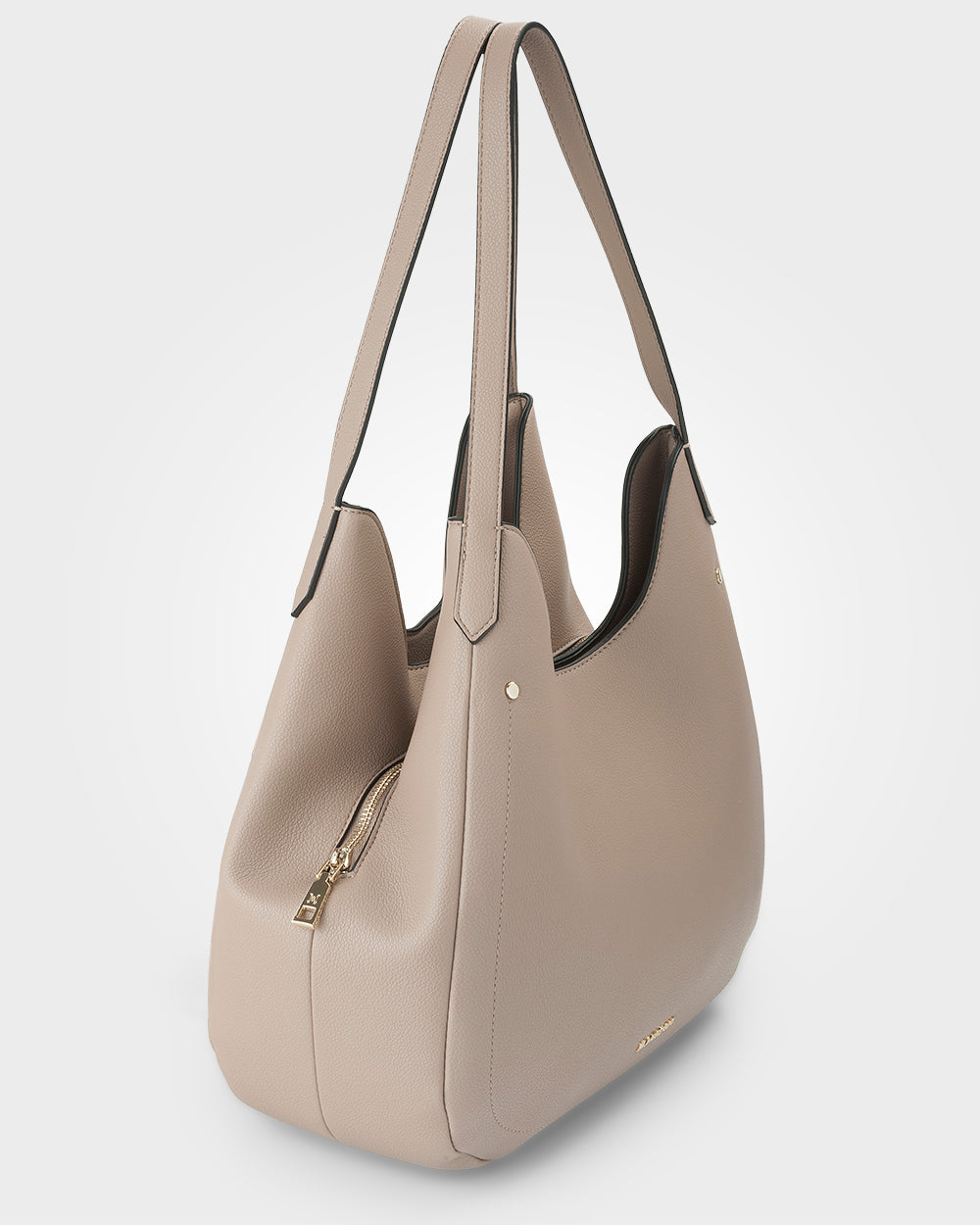 Angela Large 3 Compartment Scoop Hobo Soft Shoulder Bag-Handbags-PEROZ Accessories