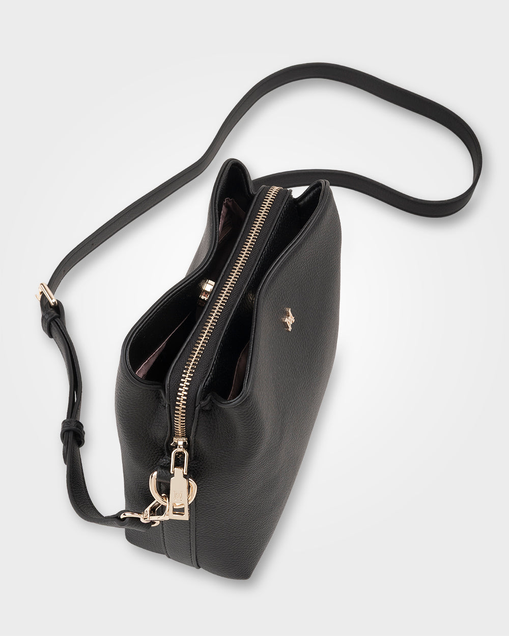 Danni Small 3 Compartment Bucket Crossbody Bag-Handbags-PEROZ Accessories