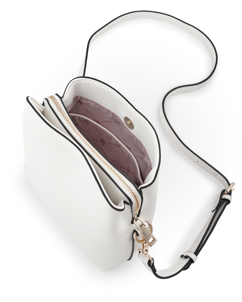 Danni Small 3 Compartment Bucket Crossbody Bag-Handbags-PEROZ Accessories