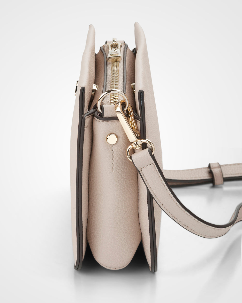 Lucinda Zip Top 3 Compartment Crossbody Bag-Handbags-PEROZ Accessories