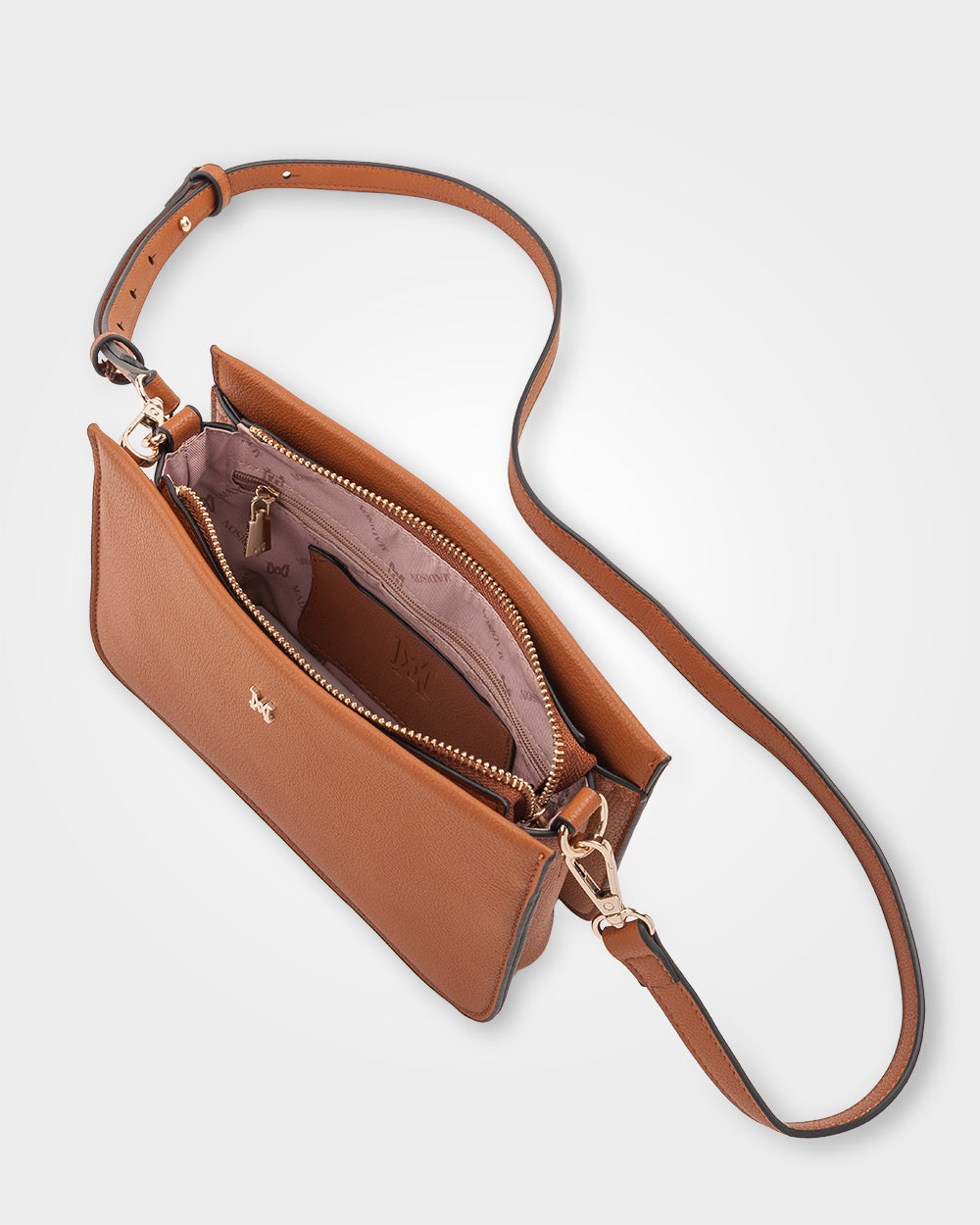 Lucinda Zip Top Convertible Chain & Crossbody Bag-Handbags-PEROZ Accessories