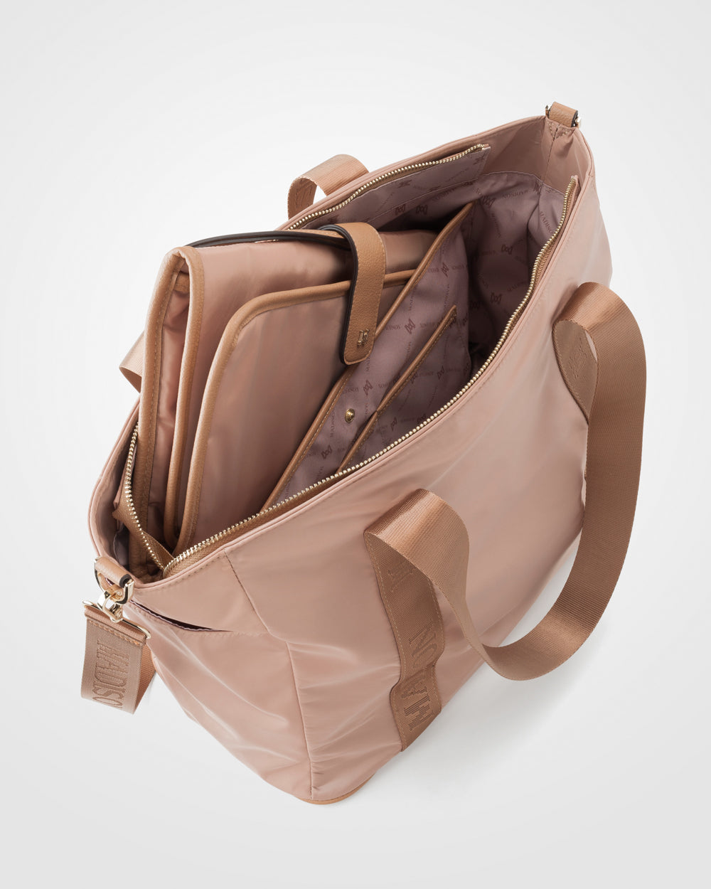 Anita Large Nylon Baby Bag With Change Mat, Stroller Clips & Zip Pouch-Handbags-PEROZ Accessories