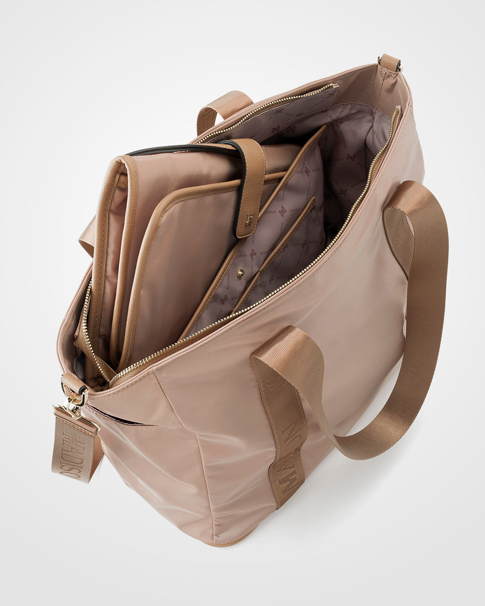 Anita Large Nylon Baby Bag With Change Mat-Handbags-PEROZ Accessories