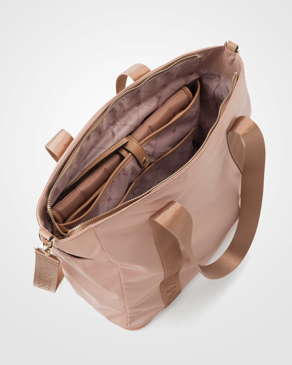 Anita Large Nylon Baby Bag With Change Mat, Stroller Clips & Zip Pouch-Handbags-PEROZ Accessories