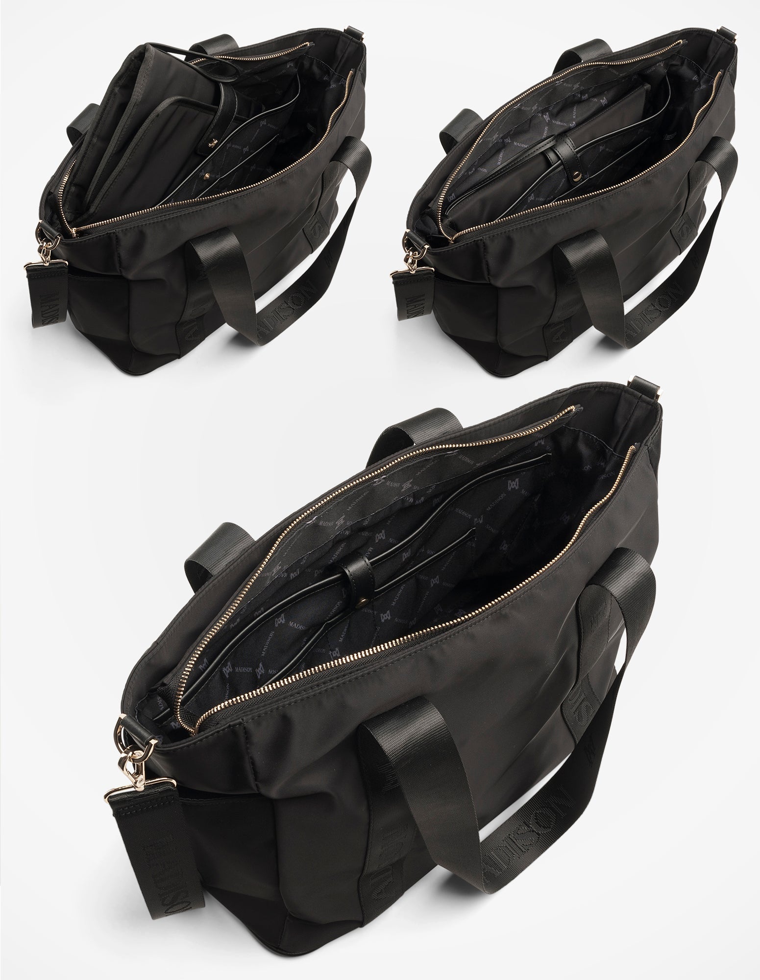 Anita Large Nylon Baby Bag With Change Mat, Stroller Clips & Zip Pouch-Baby Bags-PEROZ Accessories
