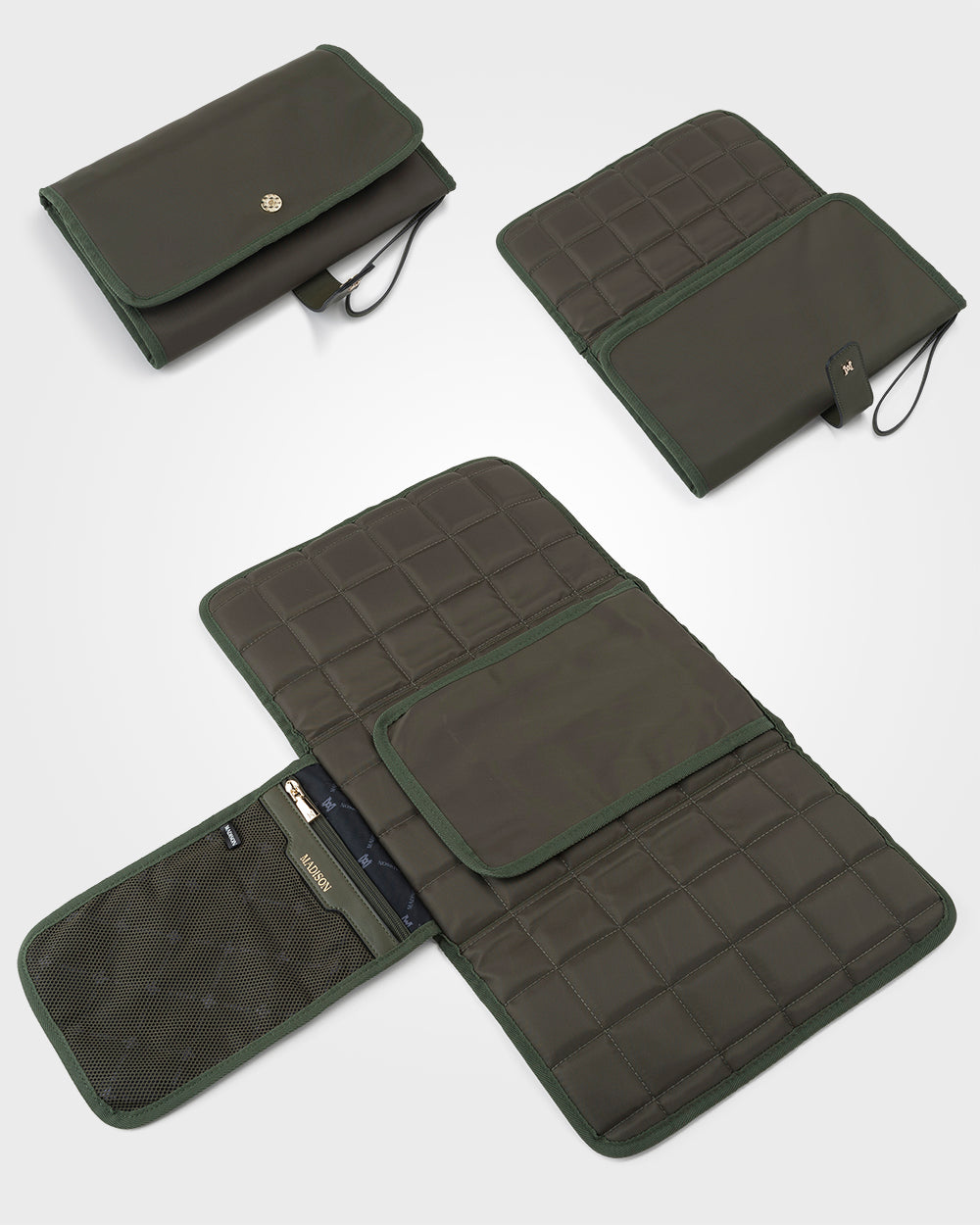 Anita Large Nylon Baby Bag With Change Mat-Handbags-PEROZ Accessories