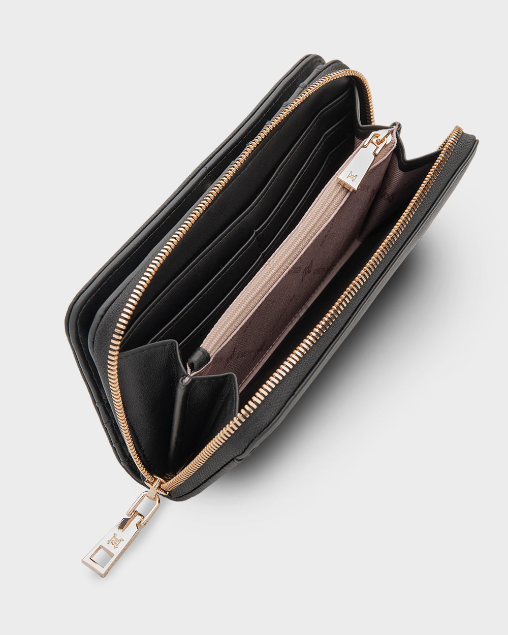 Mila Zip Around Large Wallet With Front Tab Card Section-Wallets-PEROZ Accessories