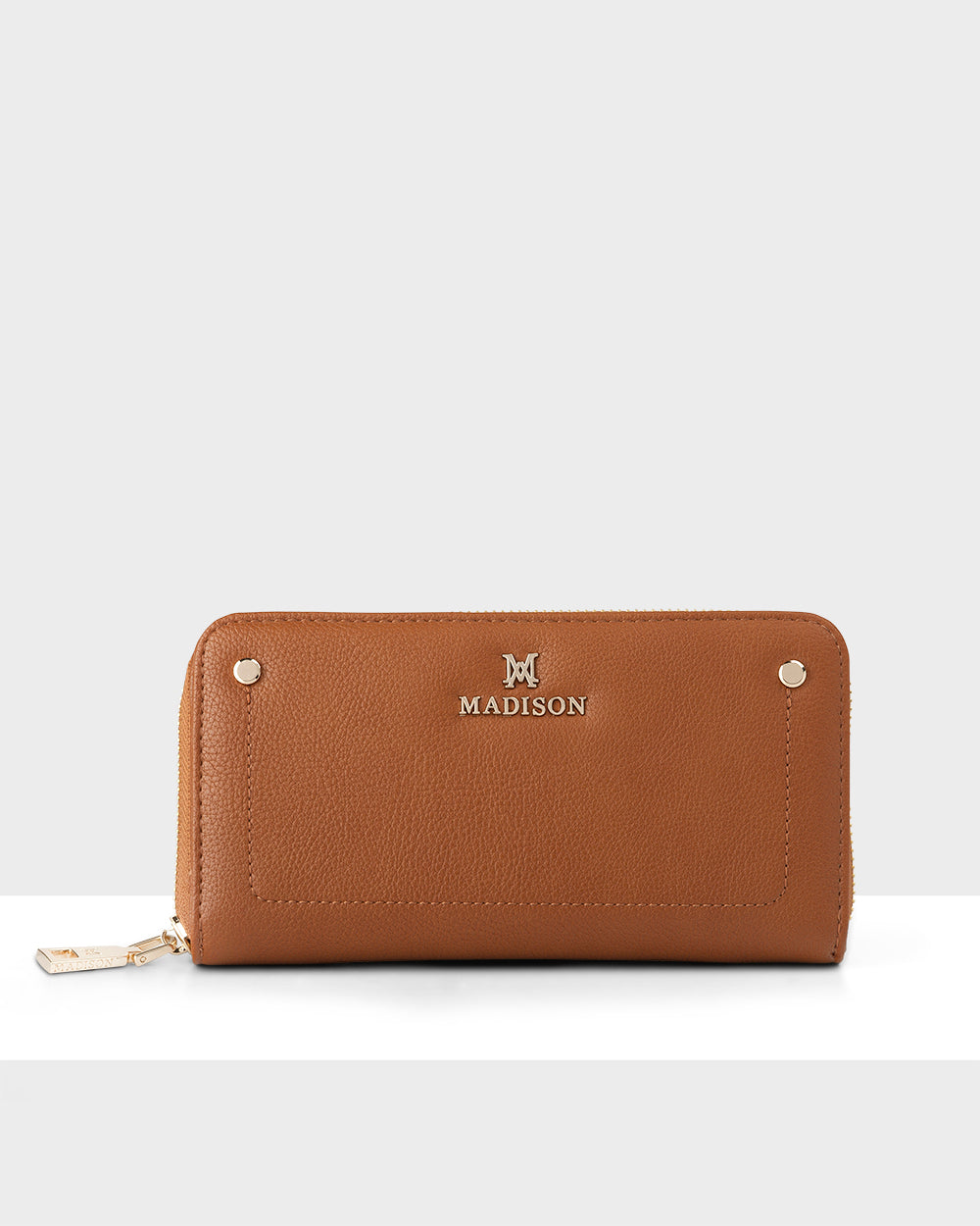 Mila Zip Around Large Wallet With Front Tab Card Section-Wallets-PEROZ Accessories