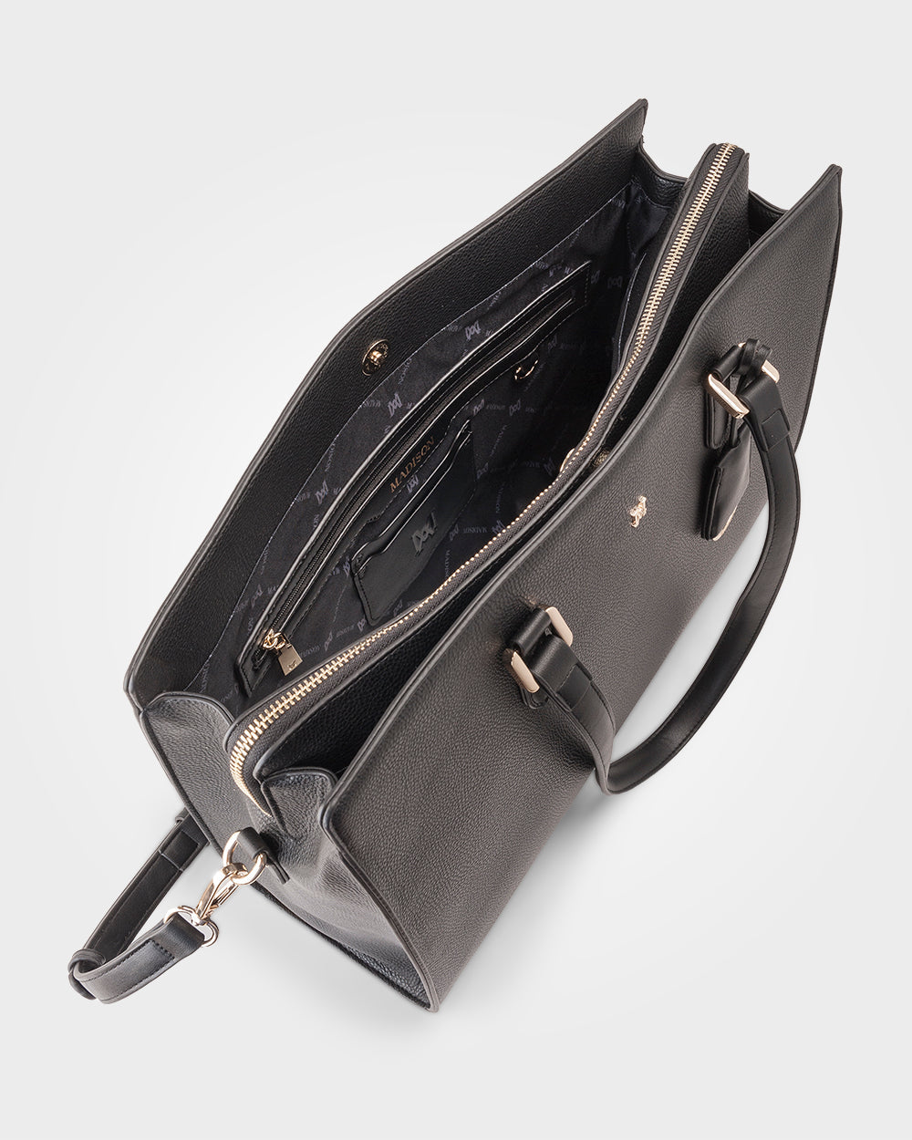 Sheree Laptop Tote Work Bag With Crossbody Strap-Handbags-PEROZ Accessories