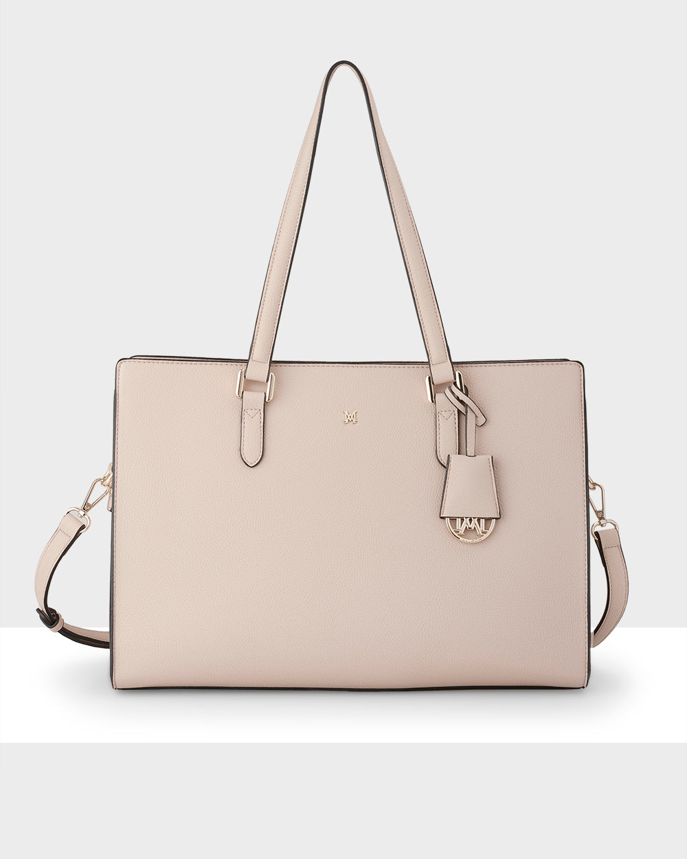 Sheree Laptop Tote Work Bag With Crossbody Strap-Handbags-PEROZ Accessories