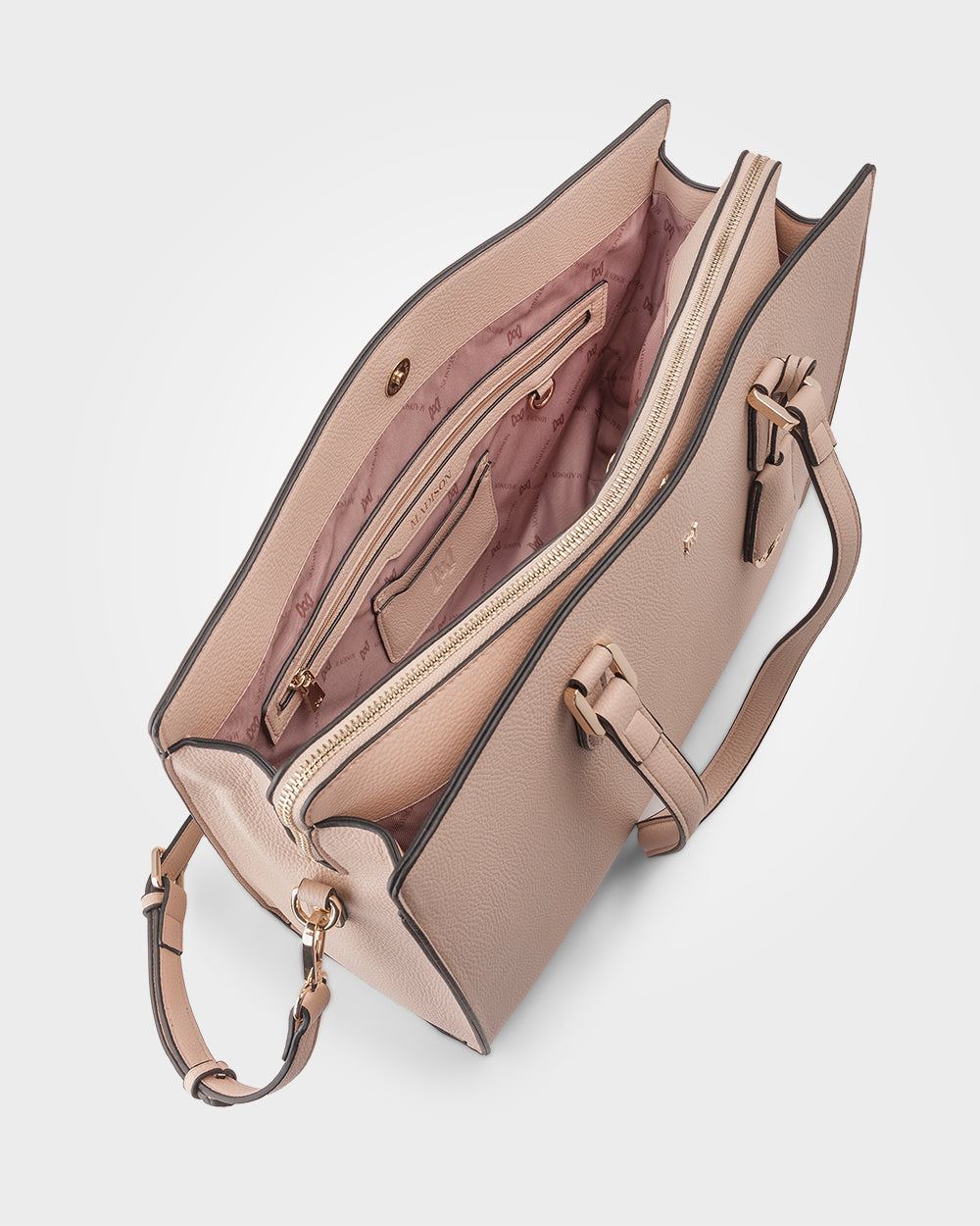 Sheree Laptop Tote Work Bag With Crossbody Strap-Handbags-PEROZ Accessories