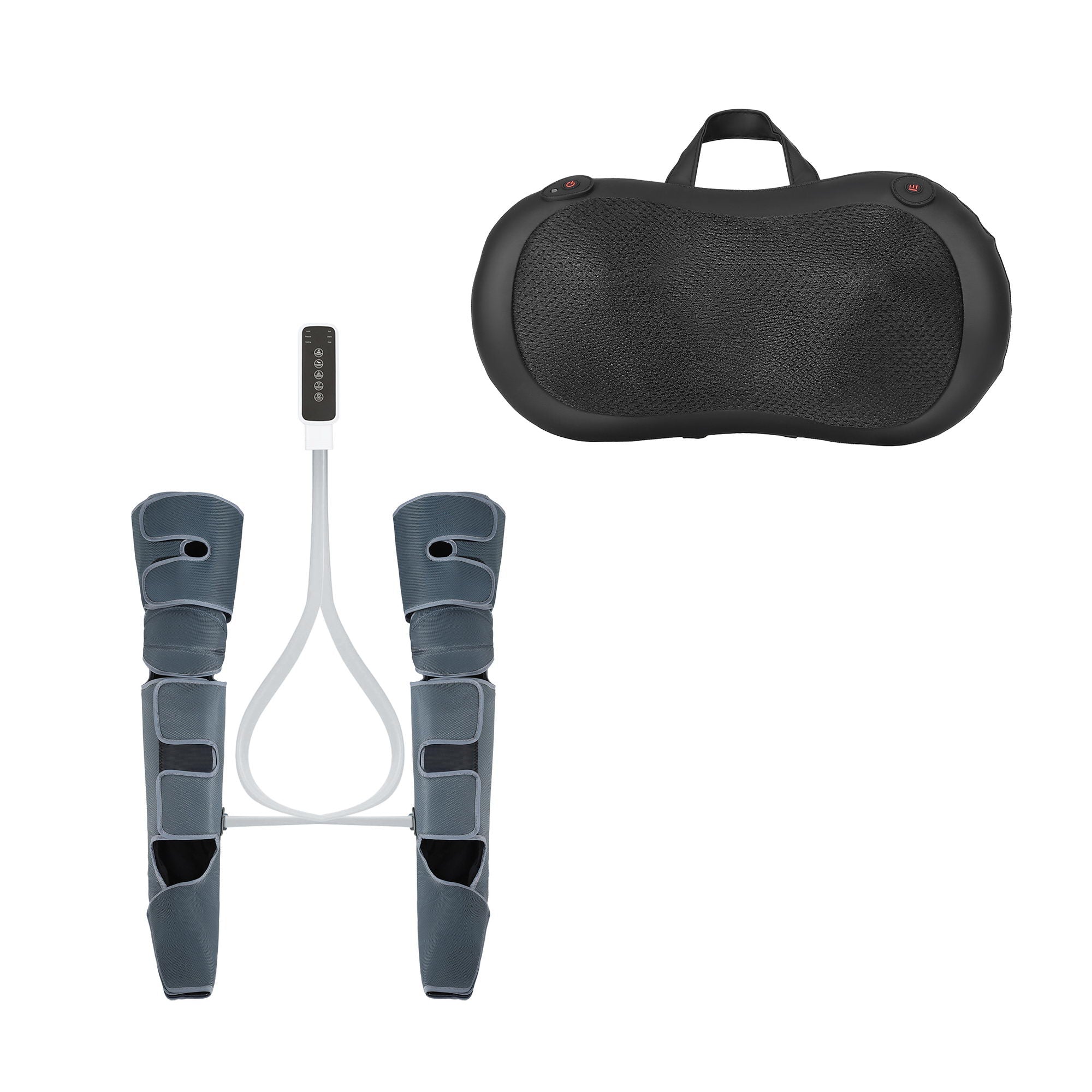 Livemor Leg Foot Massager Air Compression With Back Neck Massager Heat-Health & Beauty > Massage & Relaxation > Massagers-PEROZ Accessories