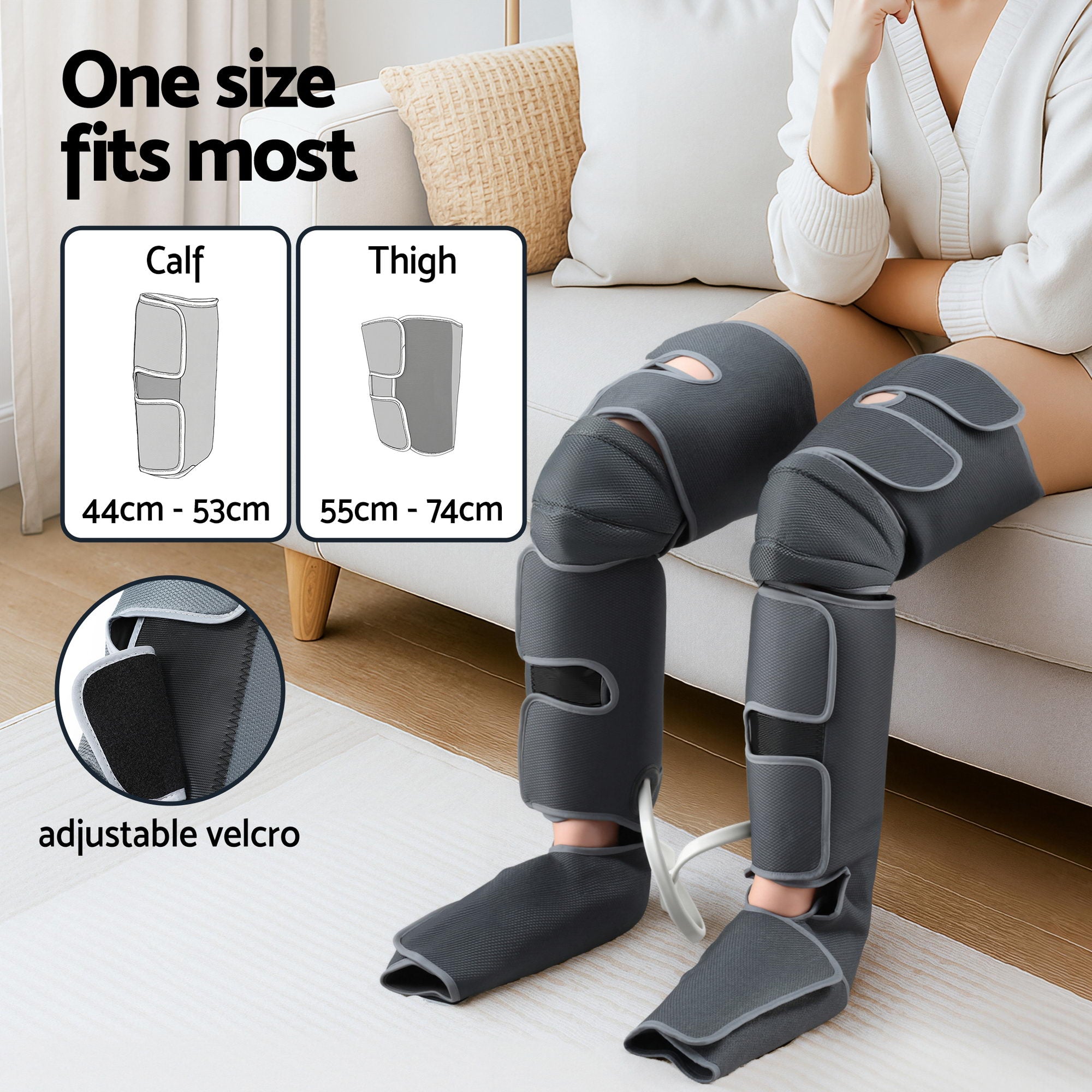 Livemor Leg Foot Massager Air Compression With Back Neck Massager Heat-Health & Beauty > Massage & Relaxation > Massagers-PEROZ Accessories
