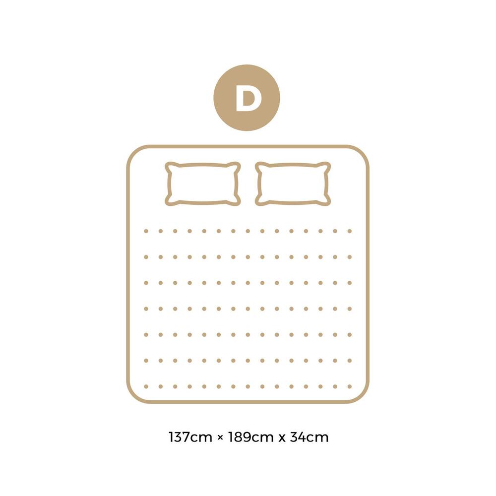 BEDRA BEDDING Double Mattress Cool Gel Bed Medium Firm Mattress with Pocket Spring 34cm Thickness-Mattresses-PEROZ Accessories